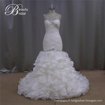 Organza Organza robe de mariée Ruffles jupe